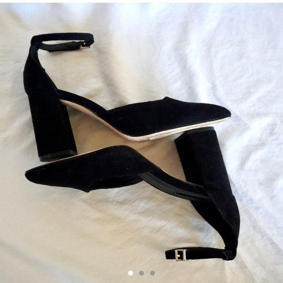 Velvet black heels - Picture 1 of 3